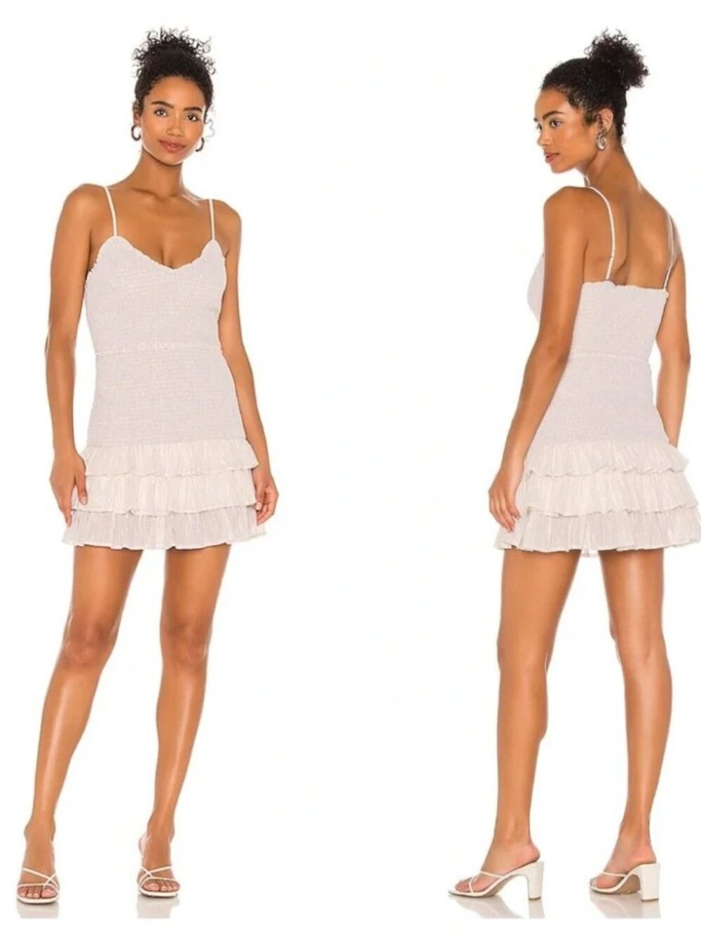 NWT Lovers + Friends Sallie Mini Dress Metallic Rainbow Size Small  & XS